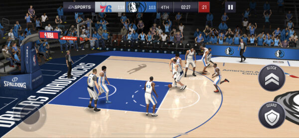 NBA LIVE Mobile試合中