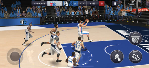 NBA LIVE Mobile試合中