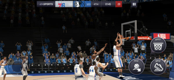 NBA LIVE Mobile試合中