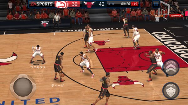 NBA LIVE Mobile試合中