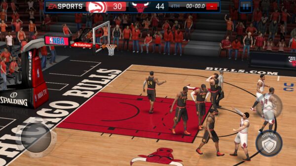 NBA LIVE Mobile試合中