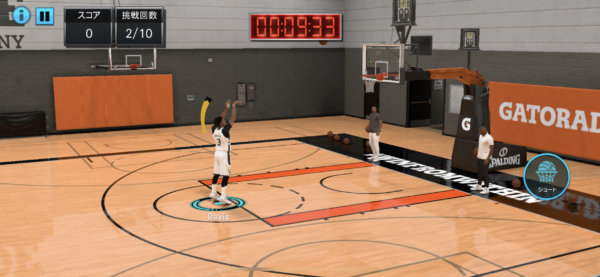 NBA 2K Mobile試合中