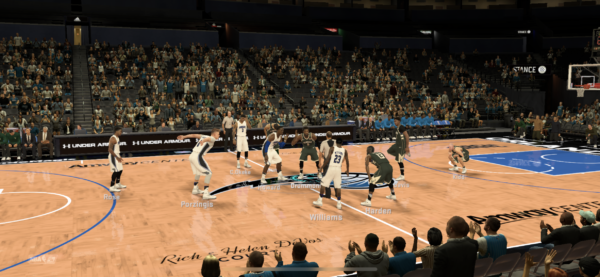 NBA 2K Mobile試合中