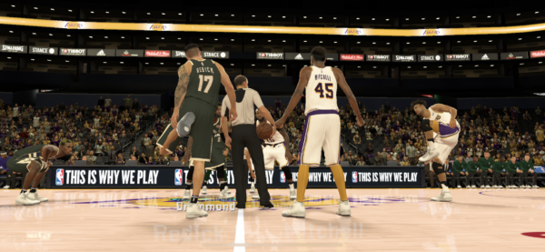 NBA 2K Mobile試合中