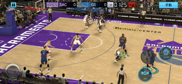 NBA 2K Mobile試合中