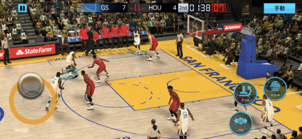 NBA 2K Mobile試合中