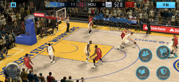 NBA 2K Mobile試合中