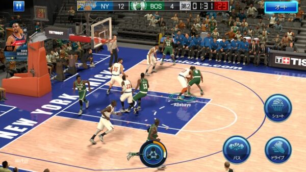 nba 2k mobile試合中