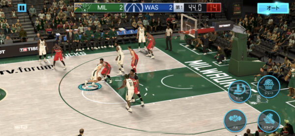 NBA 2K Mobile試合中