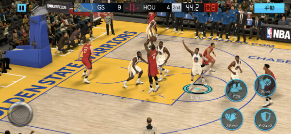 NBA 2K Mobile試合中