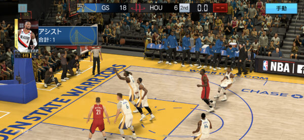 NBA 2K Mobile試合中