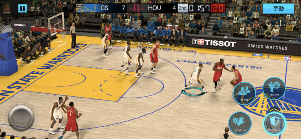 NBA 2K Mobile試合中