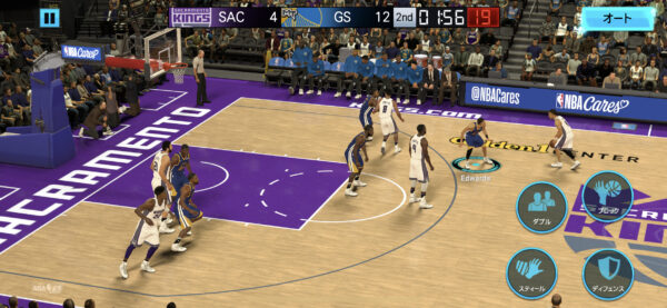 nba 2k mobile試合中