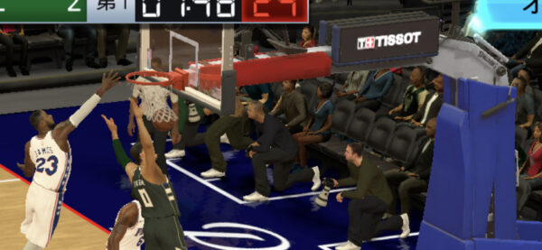 NBA 2K Mobile試合中