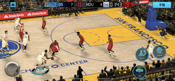 NBA 2K Mobile試合中