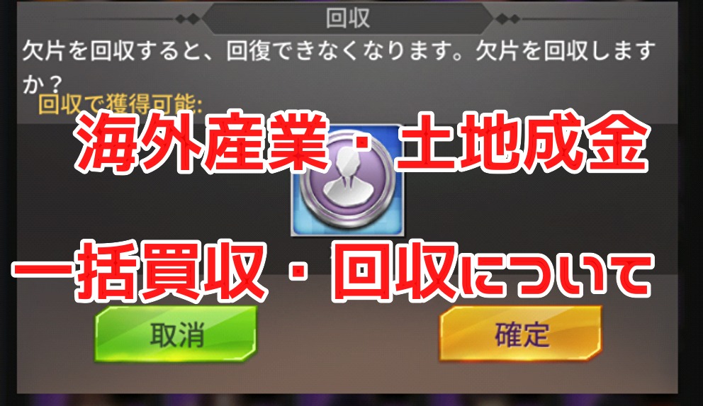 お願い社長の海外産業・土地成金・一括買収・回収について、まとめてみました！