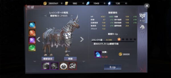 フォーセイクンワールド馬