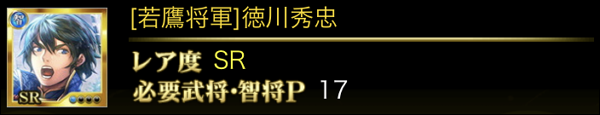 戦国炎舞の徳川秀忠