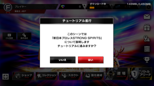 新日本プロレスストロングスピリット(新日SS)　チュートリアルについて