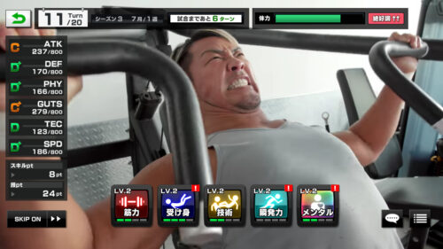 新日本プロレスストロングスピリット(新日SS)　おすすめトレーニング項目