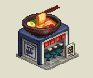 ガデテルのラーメン屋