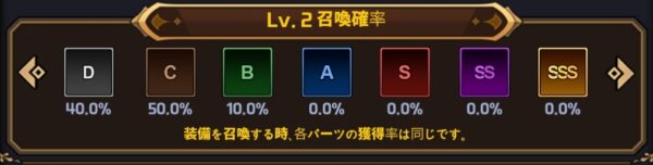 Valkyrie Idle　ガチャレベル