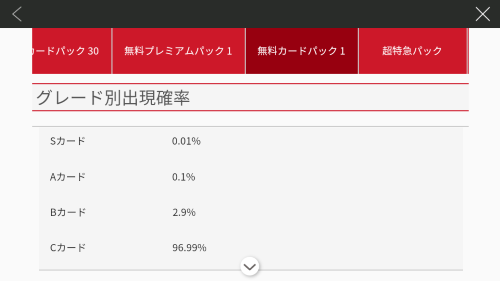 SUPERSTAR EBiDAN(シェスエビ)　Rカードが排出されないガチャもある